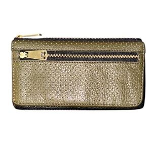 FOSSIL PRESTON PERFORATED LEATHER WALLET